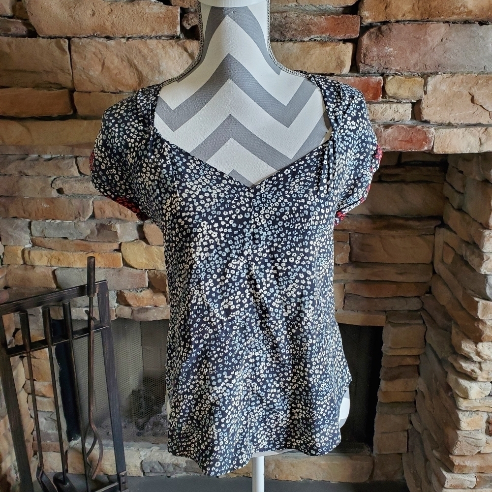 Rag & Bone Floral Silk Top SZ XS